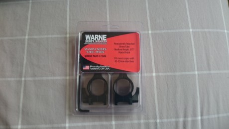 Vendo anillas warne desmontables para tubo de 30 y de altura media.
85eur + envío. 

(((Rebajadas a 70eur 00