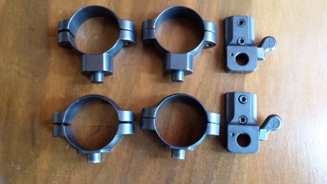 Vendo bases para FN  y ARGO, 1 juegos anillas Leupold QR matte, de 30 mm. altas y 1juego bajas. Buen estado, 30