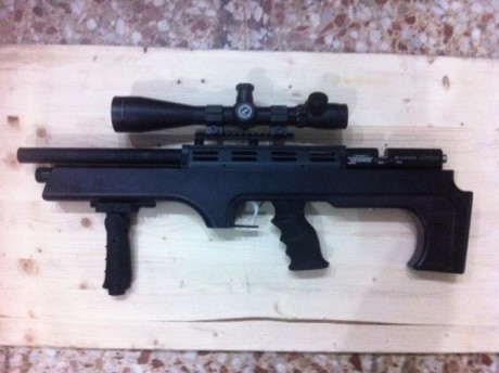 BUENO AMIGOS, por fin me llego mi regalo de papa noel , la ORION BULPUP.en calibre 5,5 , os dejo unas 02