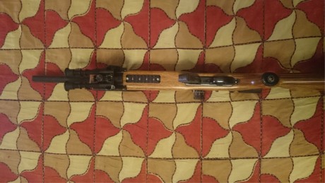 Hola.
Cambio mi carabina Thompson R55 BenchMark de cañón Bull y madera laminada, espectacular en todo, 10