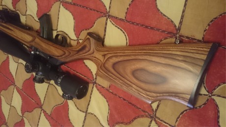 Hola.
Cambio mi carabina Thompson R55 BenchMark de cañón Bull y madera laminada, espectacular en todo, 22