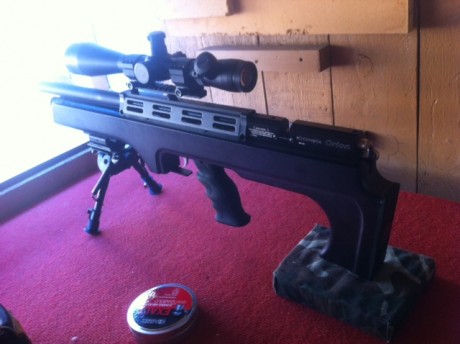 BUENO AMIGOS, por fin me llego mi regalo de papa noel , la ORION BULPUP.en calibre 5,5 , os dejo unas 31