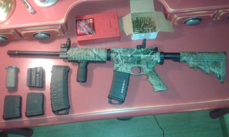 Vendo por no usar AR 15 marca SMITH & WESSON del cal. 300 BLACKOUT.
Absolutamente impecable, practicamente 00