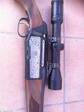 Vendo rifle de cerrojo Mannlicher luxus (de cañones intercambiables) en calibre 300wm. Bases apel y maletín 01