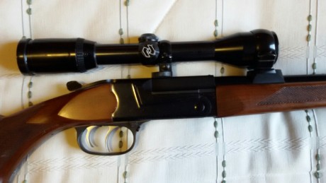 Vendo monotiro Thompson Center TCR 83 Aristocrat. Cal. 243 W. Cañón pesado microestriado de 46 cm. Rosca 110