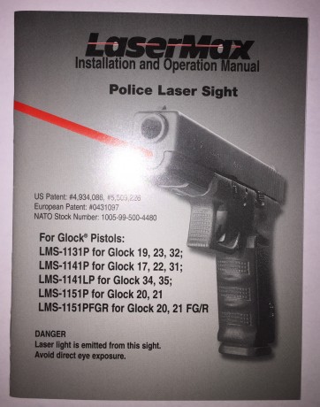 Se VENDE este increíble láser del fabricante americano LASERMAX específicamente diseñado para su uso en 01