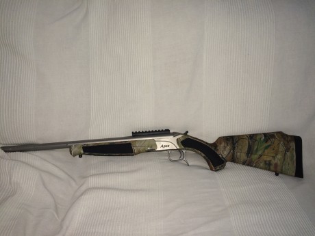 Vendo Bergara Apex Compac inoxidable y camuflaje con 2 Cañones uno 30.06 en inox A-416 con rosca y otro 02