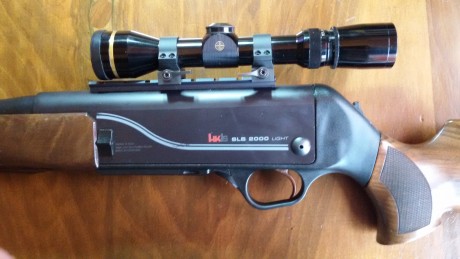Vendo semiautomatico HK 2000 SLB LIGHT. Cal. 9.3x62. Con regleta picantinny larga y cargador extra. Solo 40