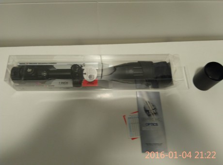 Visor leapers comprado en armería española hace 4 meses, con factura. 

4-16x50 AOIEW

Reticula Mil-Dot
Paralaje 00