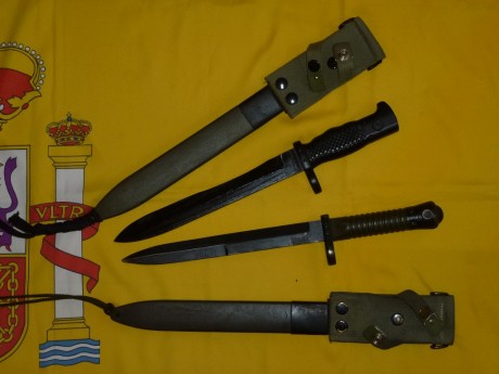 Hola!!
Pongo en venta  bayoneta del fusil español CETME mod C 
 La bayoneta del CETME mod C esta absolutamente 01