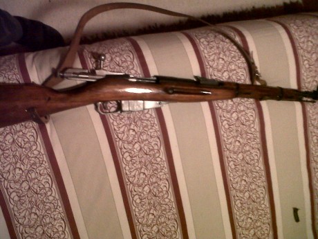 vendo mozin centrado y revisado con culatin de goma y freno de boca modelo m 44 sin enganche de bayoneta 00
