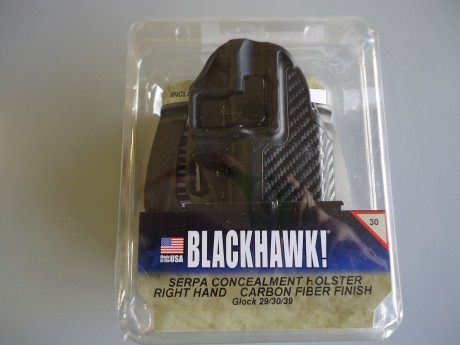 VENDO Funda Blackhawk para GLOCK 20, 21, 29, 30 y 39 acabado en fibra de carbono.   SIN ESTRENAR.  

Funda 00