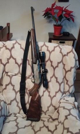 Hola, vendo rifle semiautomático Browning 30-06 LongTrac para zurdo, visor Nikon Monarc 2,5-10x50 y monturas 01