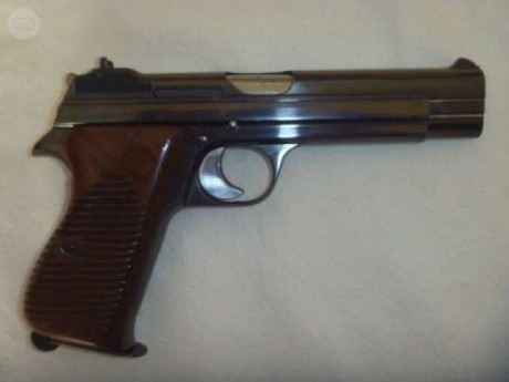  1451250822653674935352.jpg En venta autentica pistola Sig P210-1 del 9 con alza original y otra regulable, 120