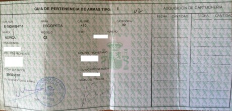 Vendo Escopeta Norica está en un grandísimo estado de conservación es del año 2001 pero está como nueva, 00