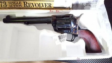 Descripción
Revolver pietta model 1873 single action. cal. 45lc longitud  7″1/2 (190mm) . tambor de 6 02