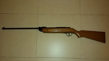 vendo escopeta de perdigones o plomillos de aire comprimido de la marca Flecha mod.14  ( cal. 4,5 ) original 02