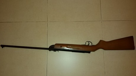 vendo escopeta de perdigones o plomillos de aire comprimido de la marca Flecha mod.14  ( cal. 4,5 ) original 01