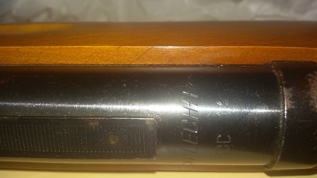 vendo escopeta de perdigones o plomillos de aire comprimido de la marca Flecha mod.14  ( cal. 4,5 ) original 11
