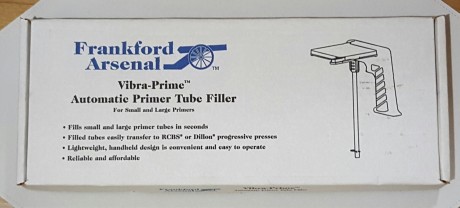 Vendo Empistonador tubo Vibra-Prime Frankford por 00€.
Herramienta de mano que llena rápidamente los tubos 01