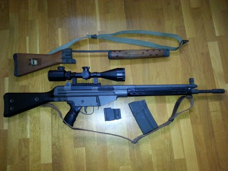 Vendo Cetme con culata sintetica y su correa mas la original de madera y correa.
Tambien lo entrego con 01