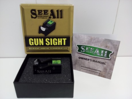 En venta ,visor Ser All Open Sight,hecho en USA.
Incluye una montura UTG para desmontaje rapido.
El visor 02