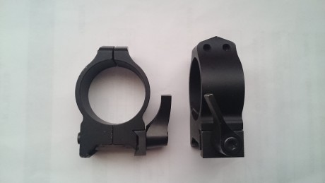 Vendo anillas Warne desmontables.
Tubo de 30mm
Altura 9mm (Medias)
85€ Puestas en casa 01