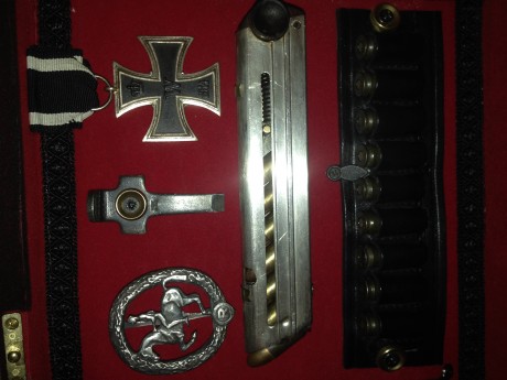 Hola buenas tardes a todos.
Recientemente he adquirido un su fusil Shmeisser MP41 del calibre 9mm está 121