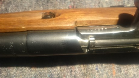 Hola,vendo carabina mosin M44 año 1945 numeracion coincidente,buen estado de pavon y maderas,estriado 12