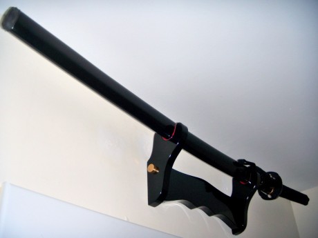 Katana Cold Steel Warrior con hoja de acero al carbono 1055 con BoHi (acanaladura). Totalmente funcional, 12