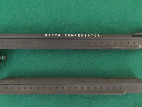 Vendo STEYR LP-1 COMPENSATOR aire.

Contrapeso, dos botellas y posibilidad de instalar miras mas cortas. 02