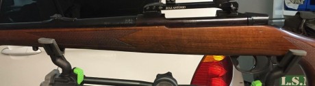 Rifle Zoli con monturas de la misma marca, bien cuidado 
Culata de lomo de jabalí muy bonito del calibre 00
