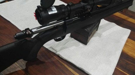 Calibre 308 y decir que tiene unos 20 tiros hechos el carril es tipo warne y las monturas son warne maxima 00