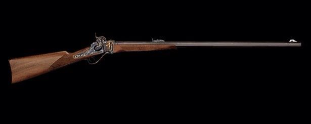 Vendo rifle Sharp cal 54 modelo Sporting de Pedersoli de cartucho de papel. Guiable en AE con cincuenta 02