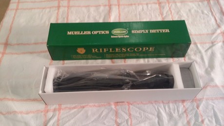 Vendo visor Mueller 8-32X44 Nuevo sin USAR 

310 portes incluido si ay que enviar. 320 con anillas incluidas
300 02