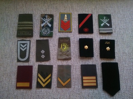 Hola. Vendo la colección de parches militares tanto españoles como extranjeros. En principio quisiera 20