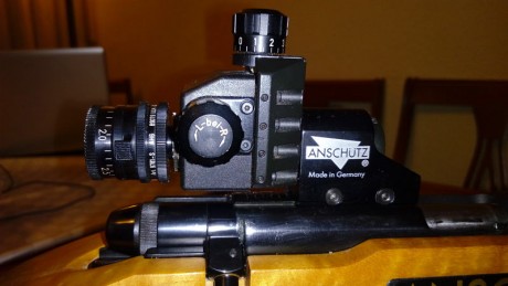 vendo carabina anschutz1913 supermacht en perfectisimo estado con diopter basculante , tunel regulable,tope 50
