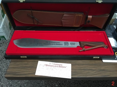 Vendo el Bolomachete del V Centenario Encuentros en la Historia, esta completamente nuevo y con su caja 01