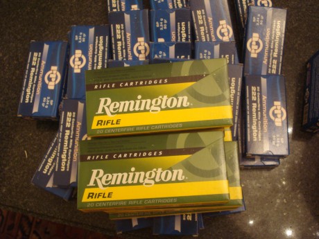 Vendo un lote de vainas del calibre .222R compuesto por: 540 PPU, 150 Norma, 120 Remington y 68 Sako, 00