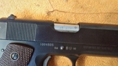 Un compañero me pide que le ponga esta Norinco 45 en venta, 250 eu. Tiene todos los muelles cambiados 01