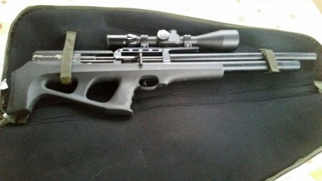 Un amigo vende su carabina pcp fx wildcat 6,35. Tiene 6 meses, apenas a gastado dos cajas de balines. 10