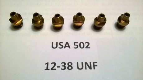 Vendo seis chimeneas nuevas de bronce berilio de Pedersoli USA-502 para el Remington Pattern Target y 00