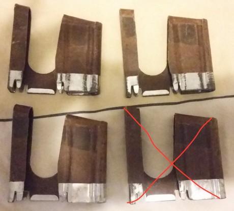 Vendo estos 4 peines para fusiles Schmidt Rubin calibre 7,5x55 suizo.   (ME quedan sólo 3!)  
Son de 00