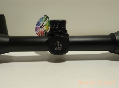 Visor leapers comprado en armería española hace 4 meses, con factura. 

4-16x50 AOIEW

Reticula Mil-Dot
Paralaje 101