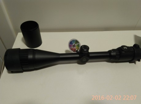 Visor leapers comprado en armería española hace 4 meses, con factura. 

4-16x50 AOIEW

Reticula Mil-Dot
Paralaje 122