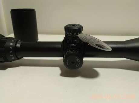 Visor leapers comprado en armería española hace 4 meses, con factura. 

4-16x50 AOIEW

Reticula Mil-Dot
Paralaje 121