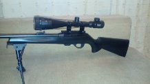 Se vende carabina semiautomatica remington 597 con carril , bocacha , bipode , cargador de 10 disparos 02