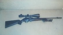 Se vende carabina semiautomatica remington 597 con carril , bocacha , bipode , cargador de 10 disparos 01