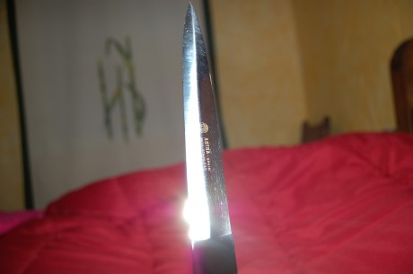 Daga Astra, sin uso. Pequeña muesca en plástico del mango, en cara contraria al logo. No tenía funda. 00