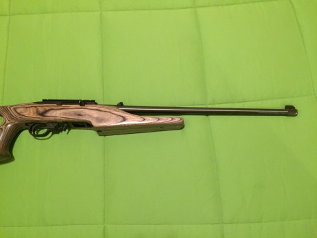 Cambio carabina Ruger 10/22 custumizada con culata Thumhole laminada, por visor Weaver T36 o similar, 11